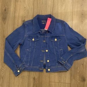 NWT Lilly Pulitzer Seaspray Denim Jacket